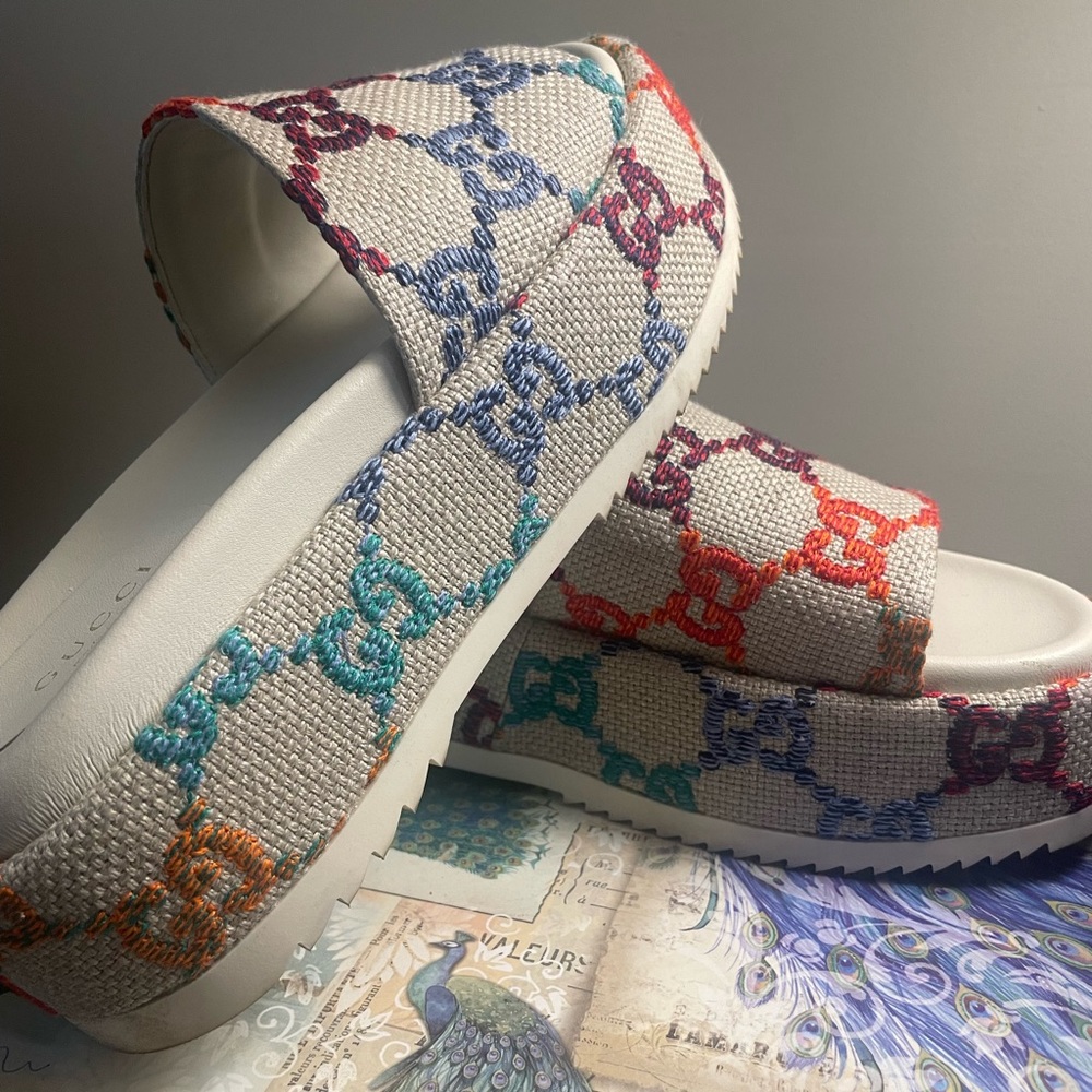 Gucci Platform Slides